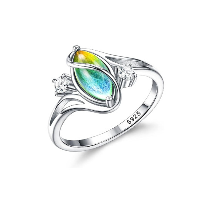 ✨💍 Koop 2 Krijg 1 Gratis 🔥 Geometrische Ovale Maansteen Ring met Zirkonia Accenten – Mystiek. Sprankelend & Tijdloos Elegant! 🌙✨