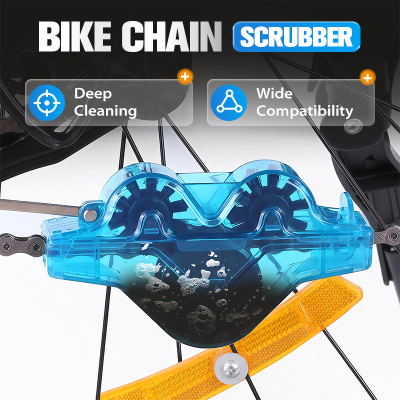 🚴‍♀️ Koop 2 en krijg 1 gratis! ✨ Fietskettingreiniger - Dieptereinigingsset met ingebouwde herbruikbare borstelkop 🔧💦