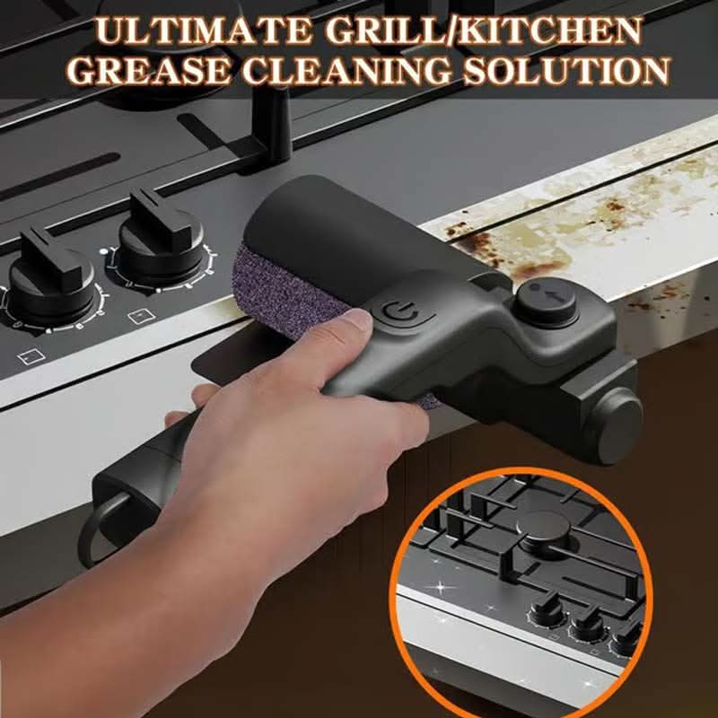 🔥 NU 60% KORTING!🍖 Draadloze elektrische barbecueborstelreiniger – Grondige reiniging. lange steel & oplaadbaar 🔋