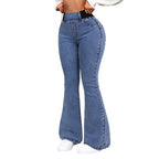 🎁2026 Nieuw binnen 50% KORTING💥👖Dames high-waist stretch flared denim jeans🚀