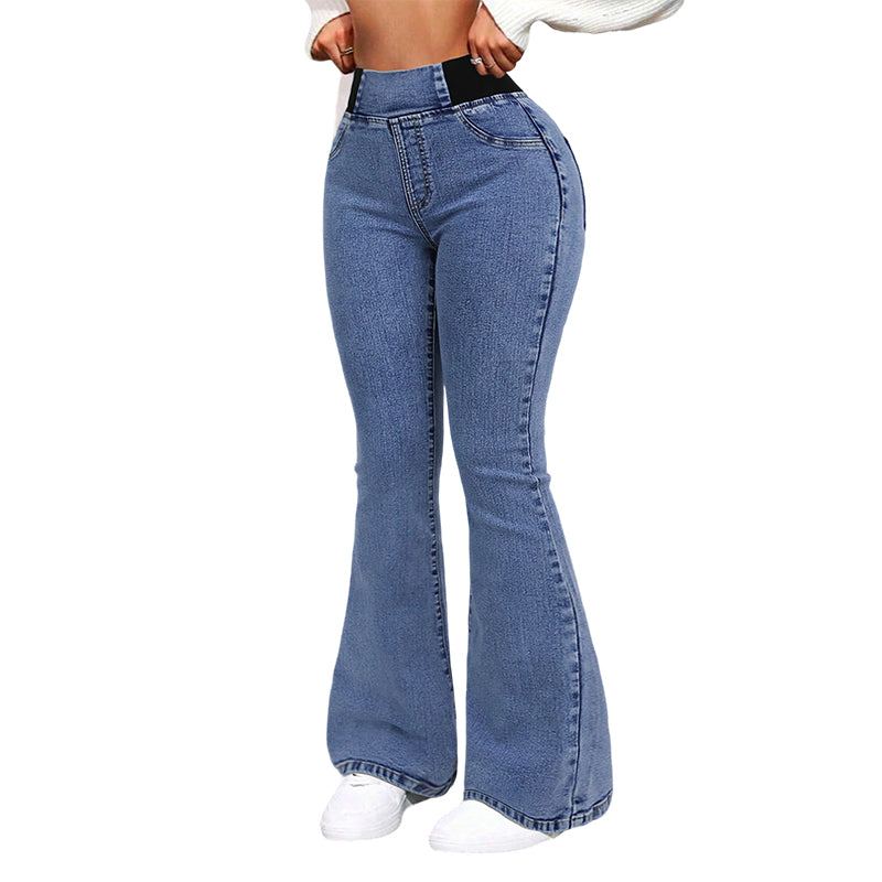 🎁2026 Nieuw binnen 50% KORTING💥👖Dames high-waist stretch flared denim jeans🚀