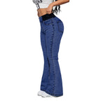 🎁2026 Nieuw binnen 50% KORTING💥👖Dames high-waist stretch flared denim jeans🚀