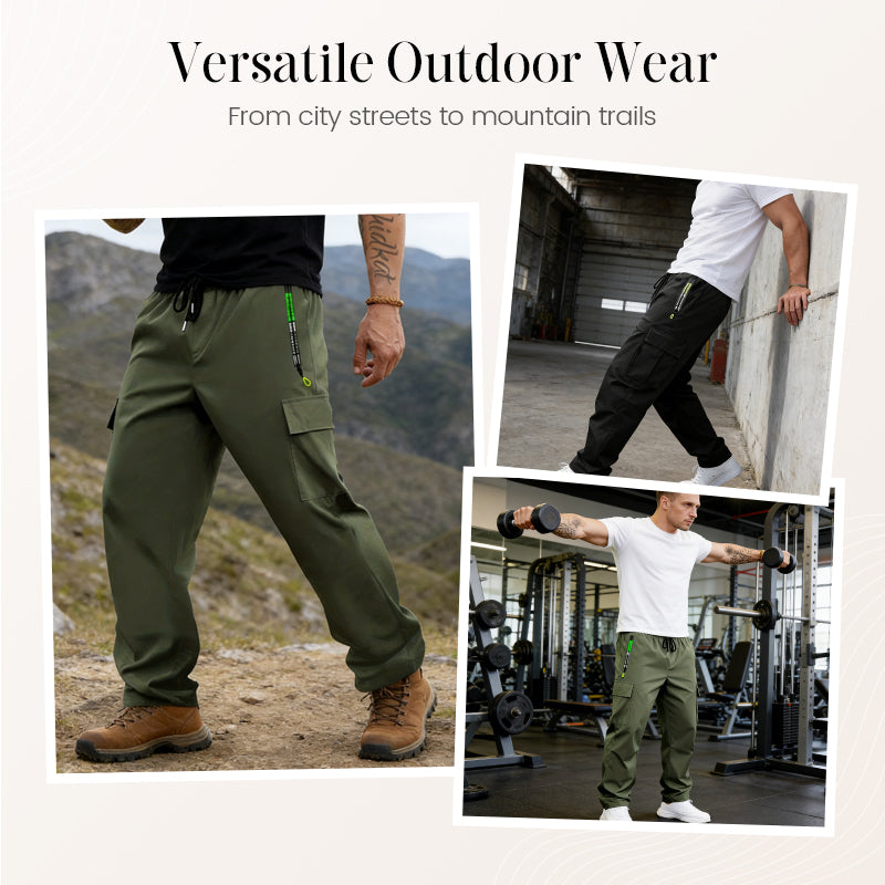 🎉Nieuwjaars Cadeau 50% KORTING!👖Herens Outdoor Cargobroek – Meerdere Zakken. Ademend & All-Day Comfort!
