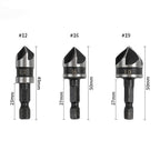Set van 5 of 3 verzinkboren voor houtbewerking