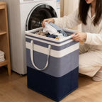 Opvouwbare grote wasmand met handvat