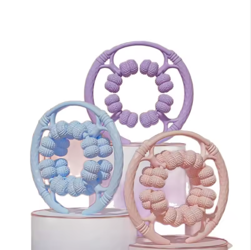 🔥 Volledig omhulde en geüpgrade 32-wiel ring massage roller die de benen klemt om de meridianen te openen. de beenspieren te ontspannen en te stretchen.