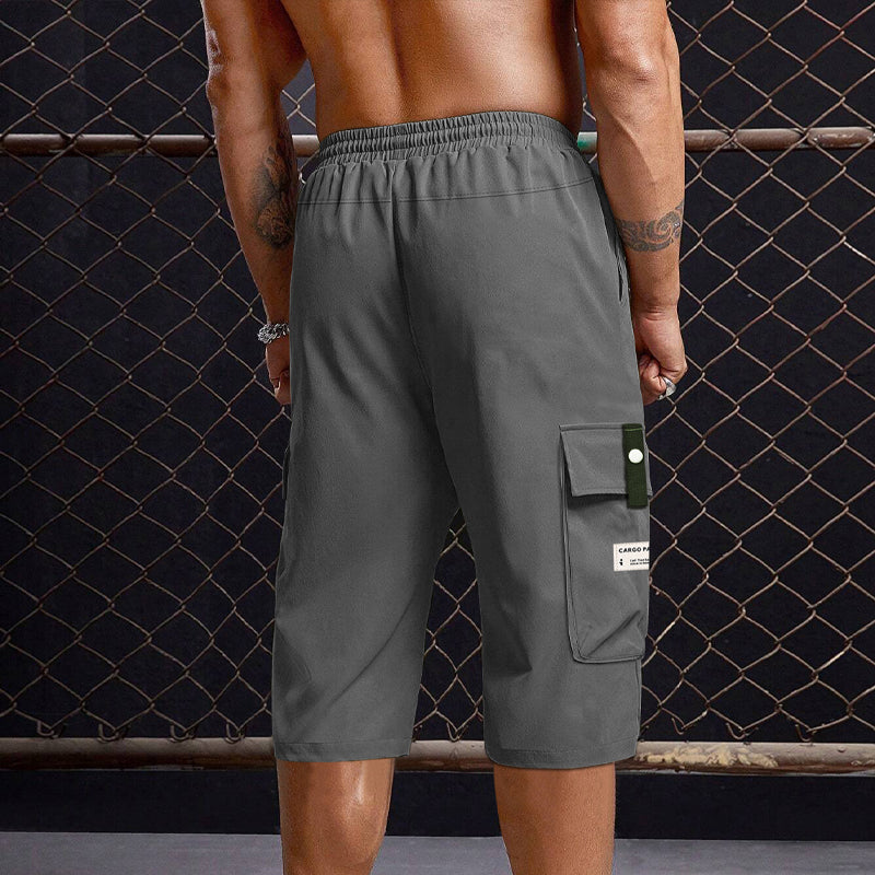👖Casual 3/4-cargobroek voor heren met trekkoord