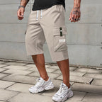 👖Casual 3/4-cargobroek voor heren met trekkoord