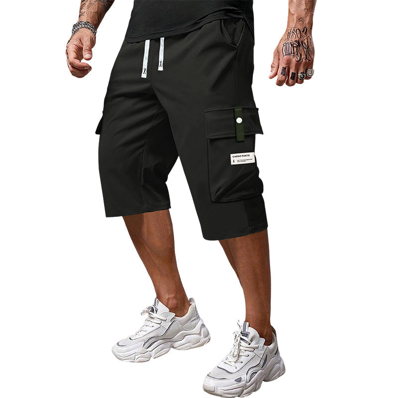 👖Casual 3/4-cargobroek voor heren met trekkoord