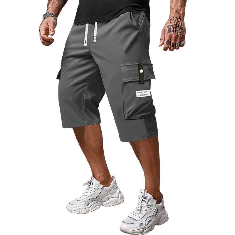 👖Casual 3/4-cargobroek voor heren met trekkoord
