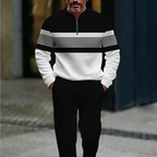 🎁2026 Nieuw binnen 50% KORTING💥 Herenpullover en broekset met grafische print
