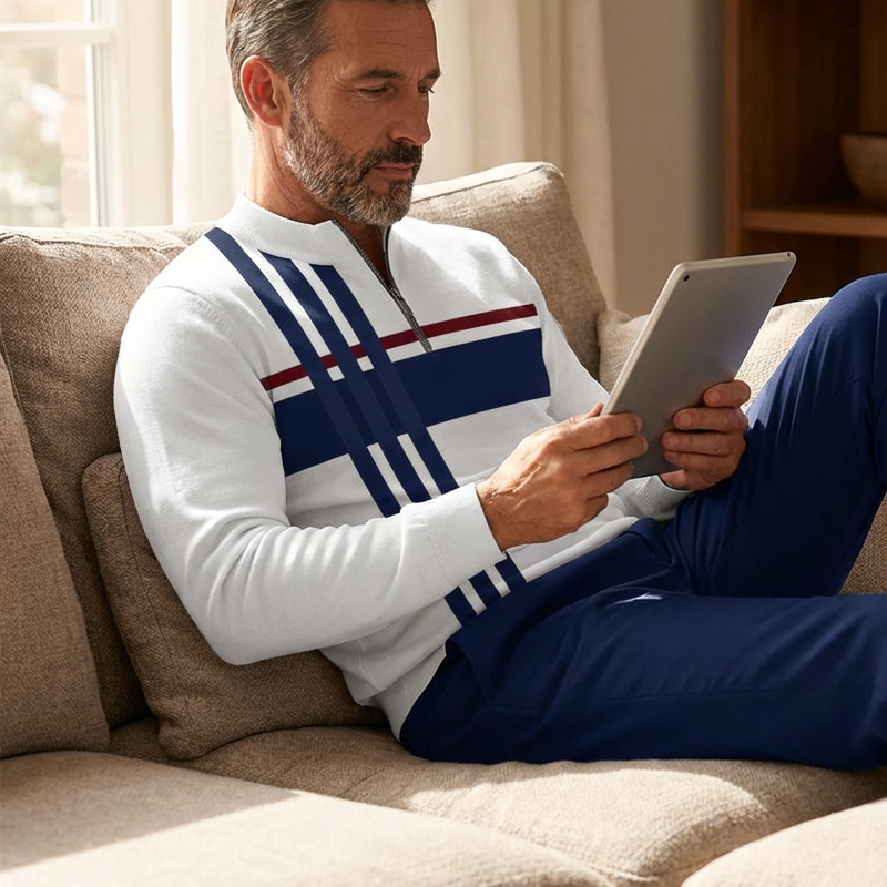 🎁2026 Nieuw binnen 50% KORTING💥 Herenpullover en broekset met grafische print