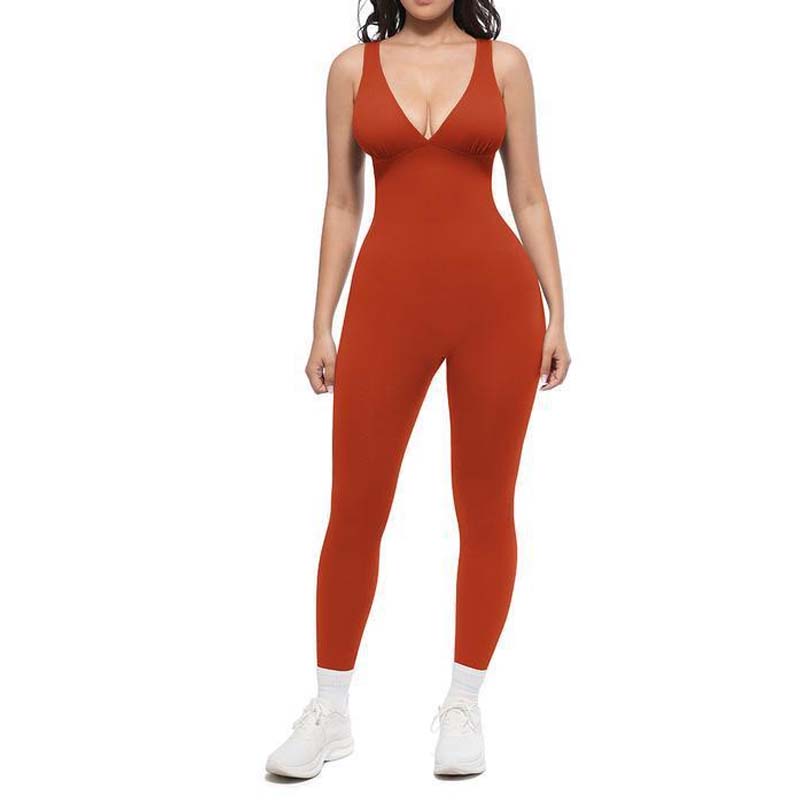 🥳 2026 HOT SALE 🥳💞 50K+ VERKOCHT! 🌸🦋 50% KORTING High-Stretch V-hals Jumpsuit – Comfort de hele dag voor fitness en meer. Ademend. flexibel en moeiteloos chic. Jouw go-to voor beweging. 🧘‍♀️💫