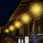 ✨ Zonne-energie Vuurwerk Lichtslinger – Magische Tuinverlichting voor Feesten & Avonden