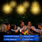 ✨ Zonne-energie Vuurwerk Lichtslinger – Magische Tuinverlichting voor Feesten & Avonden