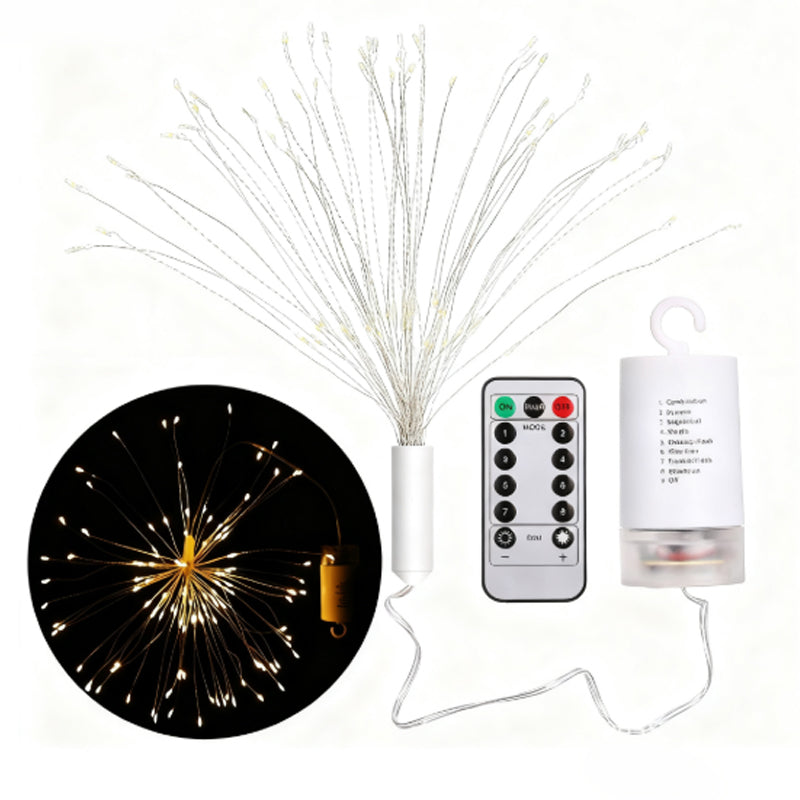 ✨ Zonne-energie Vuurwerk Lichtslinger – Magische Tuinverlichting voor Feesten & Avonden