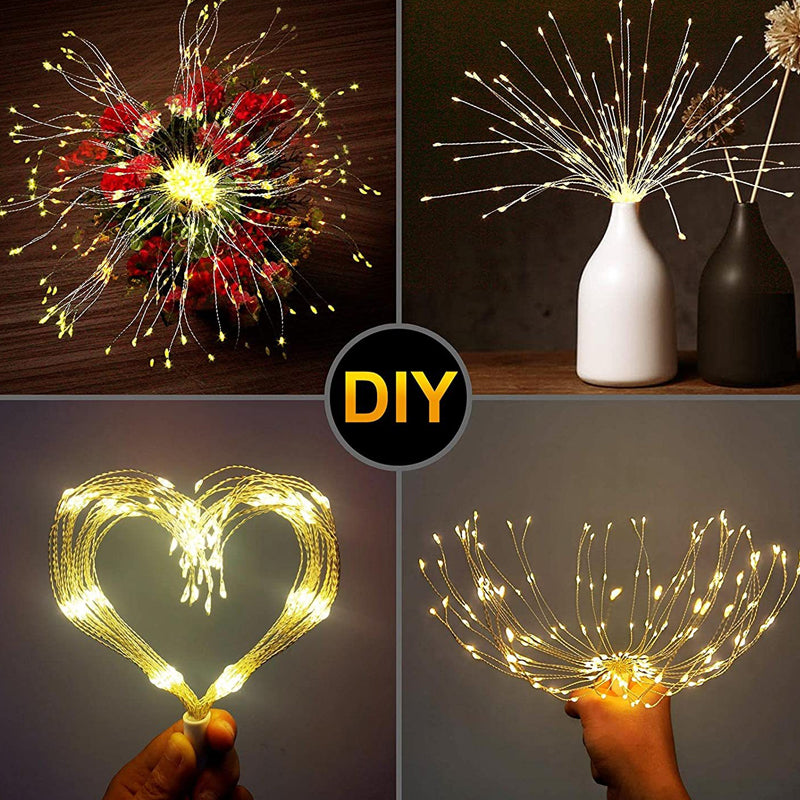 ✨ Zonne-energie Vuurwerk Lichtslinger – Magische Tuinverlichting voor Feesten & Avonden