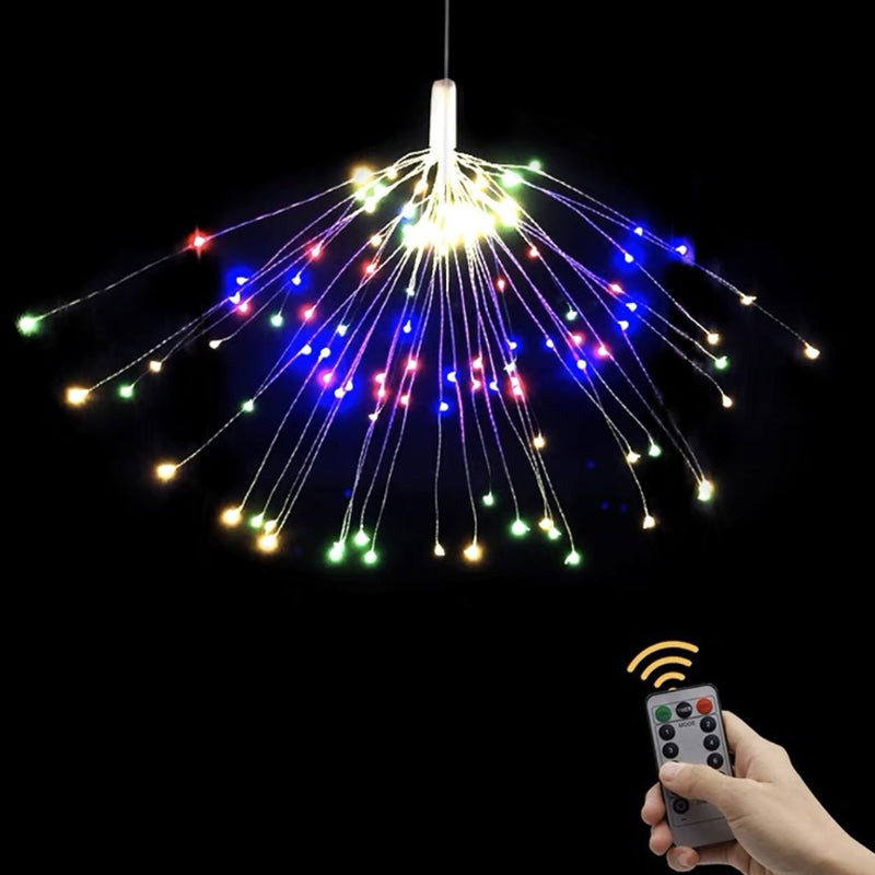 ✨ Zonne-energie Vuurwerk Lichtslinger – Magische Tuinverlichting voor Feesten & Avonden