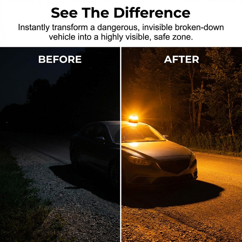 🌞Fris De Lente In Met 50% Korting!🚨 Magnetisch LED Noodwaarschuwingslicht – Dubbele Modus & IP65 Waterdicht – Veiligheid voor Auto. Camping & Noodgevallen!