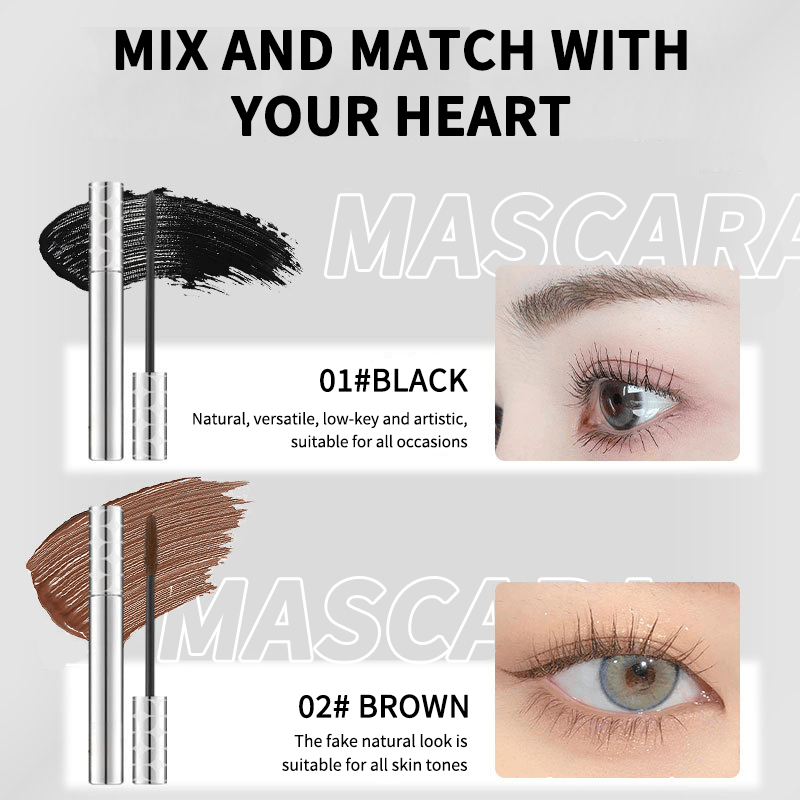 🎉2 VOOR DE PRIJS VAN 1🎉 Tubing Mascara Duo in zwart en bruin voor wimpermake-up