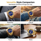 Klassiek herenhorloge van metaal met quartz uurwerk